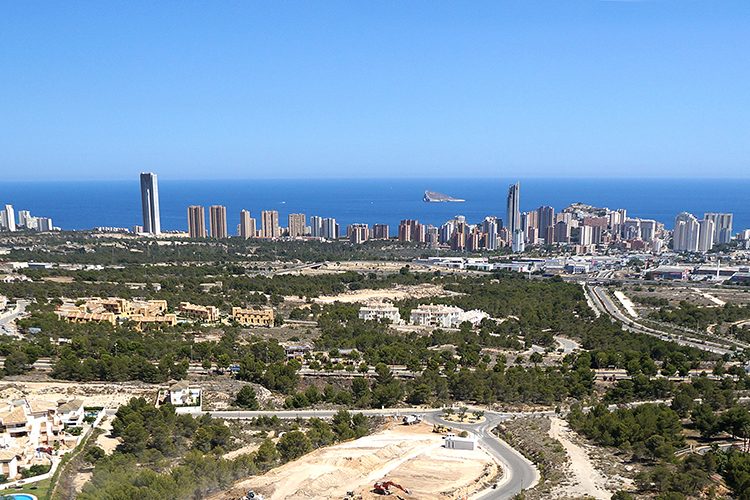 Vistas a Benidorm desde Finestrat